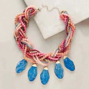 Anthropologie Braided Bib Necklace NWT